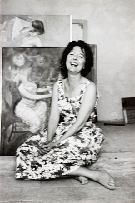 Dorothea Tanning in her studio, Huismes, France