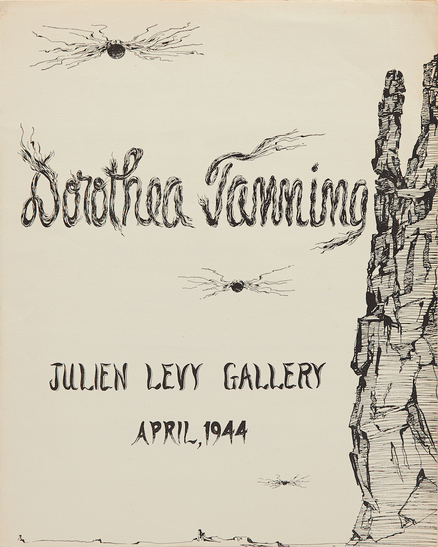 Cover for the brochure for the exhibition "Dorothea Tanning," Julien Levy Gallery, New York, 1944