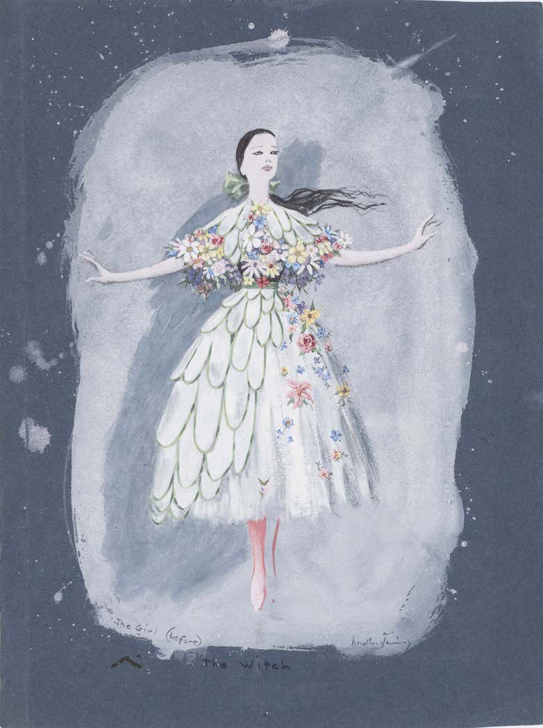 The Girl (before),  costume design for The Witch, a ballet by John Cranko