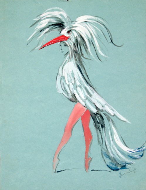 Costume design for Bayou, a ballet by George Balanchine