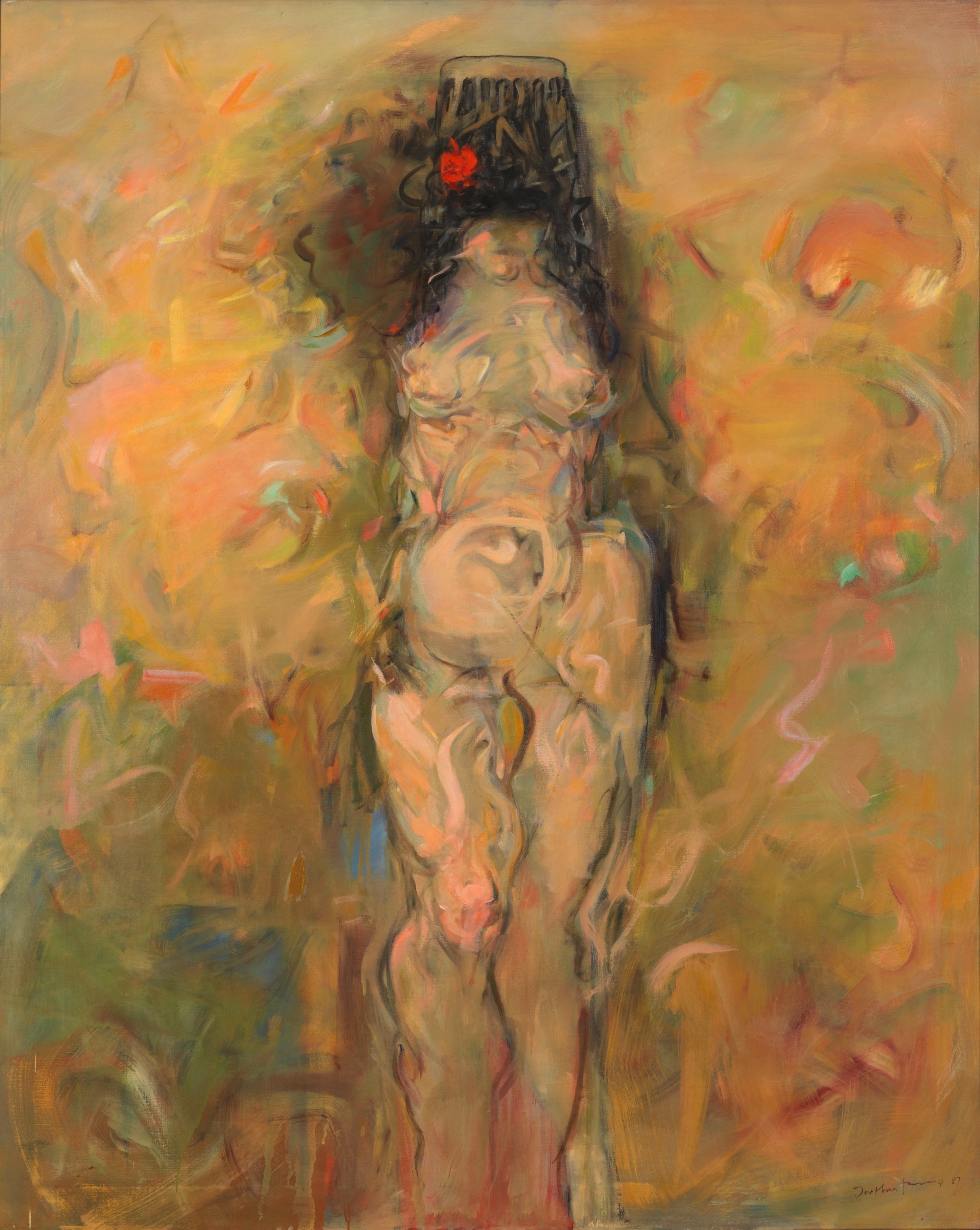 Woman Artist, Nude, Standing