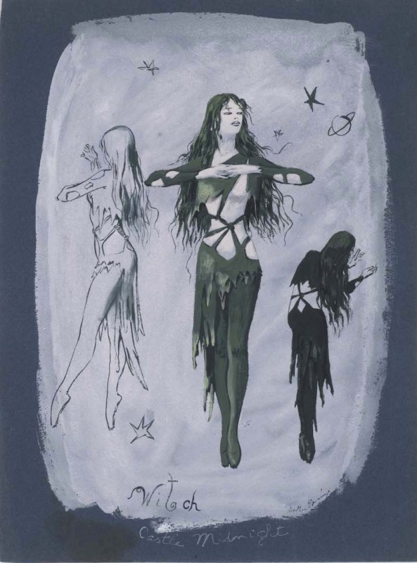 <i>Castle Midnight, </i>costume design for <i>The Witch</i>, a ballet by John Cranko