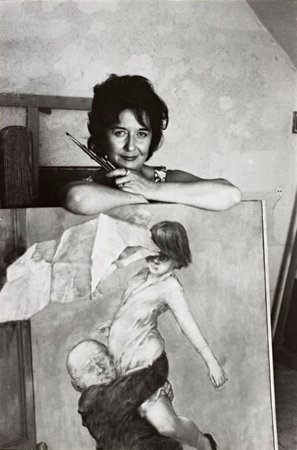 Dorothea Tanning in her studio, Huismes, France