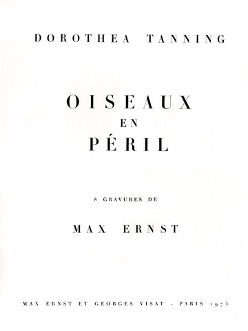 <i>Oiseaux en péril (Birds in Peril)</i>